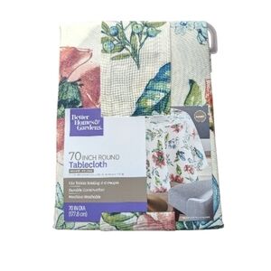 Better Homes & Gardens Floral Tablecloth 70 in Round